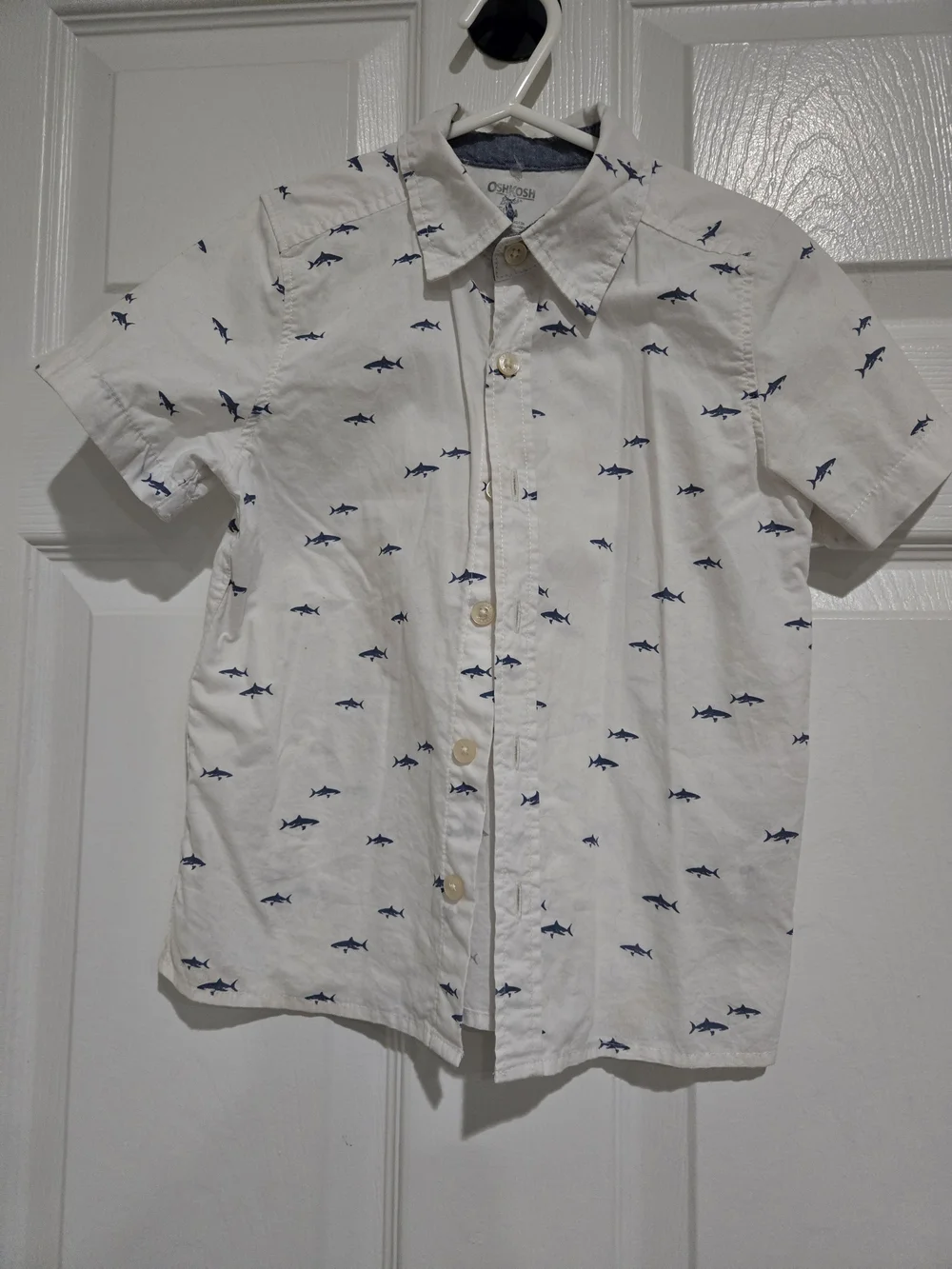 The Children's Place Blue, Green & White Plaid Button-Down Shirt